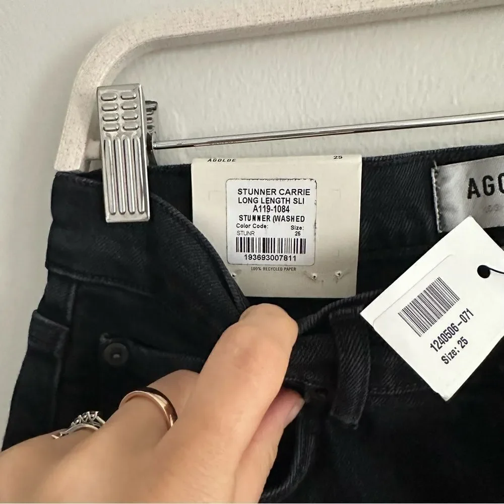 AGOLDE Carrie Long Length Slim Shorts sz 25